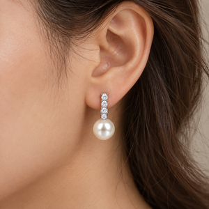 Pendientes geométricos con cuentas para mujer, diseño simple, accesorios para las orejas de uso diario - Product Image 6