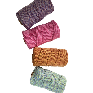 Ropemate Corde tressée colorée de 3,5 mm, 10 couleurs, bicolore, corde de macramé faite à la main, rouleau de 100 m - Product Image 4