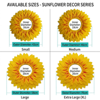 Masque de tournesol amusant pour le visage entier, en polyester, pour enfants et adultes, idéal pour les jeux de maternelle, les événements et les soirées dansantes