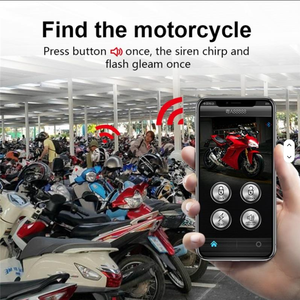 Sistem <span class=keywords><strong>Alarm</strong></span> Otomatis Dua Arah Keamanan <span class=keywords><strong>Alarm</strong></span> Motor Android Nirkabel Anti Maling Sensor Jarak Jauh Remote Control 10~50m - Product Image 4