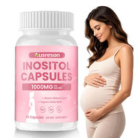 Complément OEM de Myo-Inositol et D-Chiro-Inositol, Acide Folique, Soutien à la Fertilité, Vitamine, Capsules de Myo & D-Chiro-Inositol