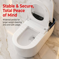 2026 WC intelligent allongé haut de gamme de luxe léger, avec siège à levage automatique vocal, chasse d'eau par induction, nettoyage automatique, double chasse d'eau, S-trap