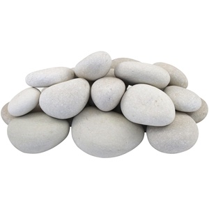 Galets de pierre naturelle blanche en gros <span class=keywords><strong>pour</strong></span> la construction de voies d'accès extérieures, l'aménagement paysager et les projets commerciaux - Durables et écologiques - Product Image 1