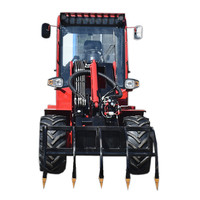 Mini-chargeur frontal 4x4 fabriqué en Chine, petit chargeur frontal à bas prix