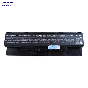 ผู้ผลิตแบตเตอรี่แล็ปท็อป 5200mAh 11.1V สำหรับ Asus N56 A32-N56 A31-N56 A32-N56 58Wh สีดำ ราคาโรงงาน OEM คุณภาพสูง - Product Image 2