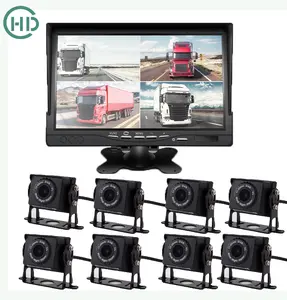 10 אינץ מצלמה DVR AHD 1080P ברזולוציה גבוהה מצלמת דאש אינטליגנטי מקליט מערכת למשאית אוטובוס