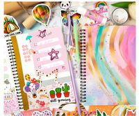 GF Kreatives Kinder-DIY-Tagebuch-Set Handgemachtes Bastel- und Kunst-Scrapbook-Tagebuch-Kit Geschenk für Jungen und Mädchen Tägliche Partyfavors