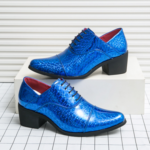 Le scarpe con <span class=keywords><strong>tacco</strong></span> <span class=keywords><strong>alto</strong></span> da <span class=keywords><strong>uomo</strong></span> 2025 aumentano le scarpe da <span class=keywords><strong>uomo</strong></span> in pelle con altezza esterna - Product Image 5