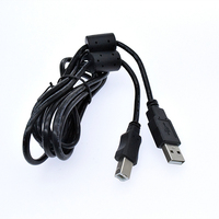 Kabel Printer kustom kabel USB B laki-laki kepang kabel Data cetak berpelindung untuk HP untuk Canon Lexmark untuk Epson pemindai Dell