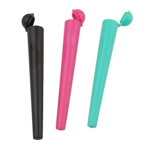 Tubo de Plástico de 109 mm x 98 mm Resistente a Niños, Tubo con Tapa a Presión, Envase Cónico de PET, Tubos de Plástico para Envasado de Tabaco - Product Image 3