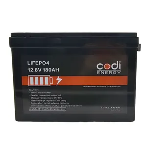 Codi能源可充电锂LifePO4电池太阳能12.8V 100AH锂离子太阳能储能Lifepo4电池组