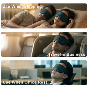 Set per il Sonno Personalizzato Anthrive: Mascherina 3D Oscurante e Strisce Nasali per Respirazione Migliore, Kit Anti-Russamento di Grado Medico per Viaggi - Product Image 3