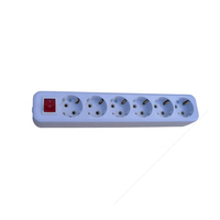 Prise d'extension 5 voies/2 broches interrupteur standard ue avec rallonge de terre multiprise prises électriques carte d'extension