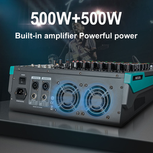 GT8 Mixeur Audio Professionnel 256 Effets 8 Canaux 500W * 2 Console de Puissance Amplificateur Numérique Mixeur pour Studio Stage - Product Image 6