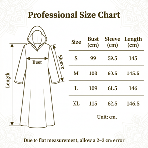 Abaya à capuche ornée de strass pour femmes avec poches, longueur intégrale, marque privée - Product Image 4