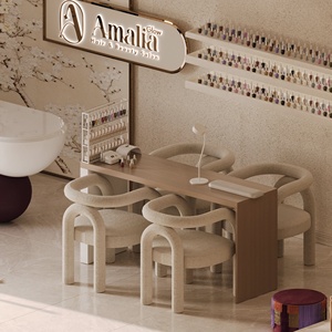 Professional Hair Nail Spa Salon Shopfitting Bespoke Tabletop Display Stand and Wall Shelving System - Product Image 5