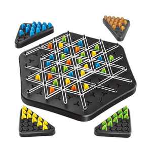 Juego de Ajedrez de Goma STEM, Multijugador, Entrenamiento de Pensamiento, Juguete Interactivo de Escritorio para Niños, Rompecabezas de Cadena Triangular - Product Image 1