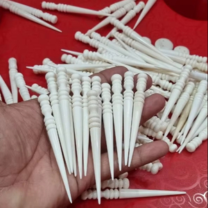 Agujas de resina de cuerno de hueso artesanales naturales de alta calidad técnica pulida - Product Image 1