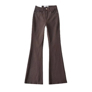 High Quality Streetwear <strong>Women's</strong> Flared Trousers High Waist Washed <strong>Denim</strong> Slim Leg Jeans <strong>for</strong> <strong>Women</strong> - Product Image 3