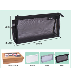 Borse per il Trucco in Nylon FOSKA, Facili da Riporre e Trasportare, Astuccio Trasparente con Chiusura a Zip per Scuola, Ufficio, Casa e Accessori da Viaggio - Product Image 2