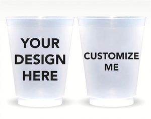 Vasos de Plástico Estilo ROMANCE OEM con Iniciales para Iglesia, Reuniones Familiares y Graduaciones Escolares - Product Image 4