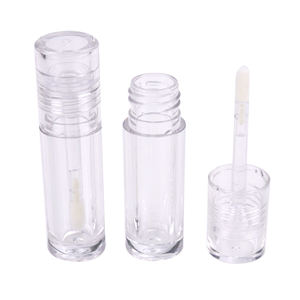 Vente en gros de tubes de gloss à lèvres vides en plastique transparent ronds, emballage, conteneur de gloss à lèvres transparent de 4 ml - Product Image 4
