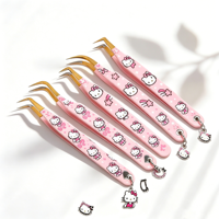 Pince à cils personnalisée gratuite pour volume, outil professionnel fait main pour l'extension de cils, idéal pour les artistes en cils
