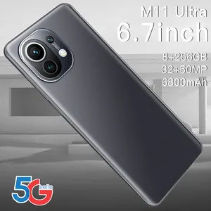 Téléphone portable M11 Ultra, écran OLED de 256 pouces, Smartphone, mémoire de 8GB et 6.7 GB, Android 10.0, 5G, reconnaissance faciale
