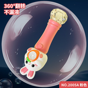 Machine à bulles en forme de lapin mignon pour enfants avec lumière et musique, de 2 à 6 ans - Product Image 4