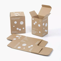 Boîtes cadeaux en carton ondulé en gros petit emballage cosmétique en carton blanc pliant logo personnalisé pour gaufrage de supermarché d'exposition