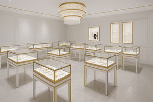 Muebles de Diseño para Tiendas con Vitrina con Iluminación LED, Vitrina para Exhibición de Joyería - Product Image 4