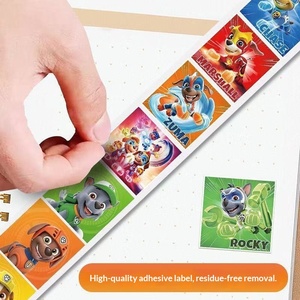 <strong>Paw</strong> <strong>Patrol</strong> Rescue Roll PVC <strong>Stickers</strong> DIY Cartoon Cute Children's Journal Tape Sealing Toddler Reward <strong>Stickers</strong> - Product Image 2