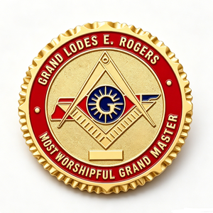 Moneda Conmemorativa Masónica Personalizada de Aleación de Zinc para Colección de la Francmasonería, Regalo de Aniversario y Halloween - Product Image 3