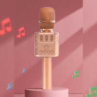 Nouveau microphone karaoké Bluetooth 2026 avec haut-parleur, micro sans fil portable avec lumières LED RGB, machine à chanter rechargeable pour les fêtes