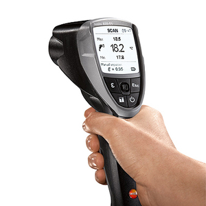Nouveau thermomètre infrarouge Testo 835-T1 authentique avec laser 4 points et optique 50:1 pour des mesures précises sur de plus longues distances - Product Image 5