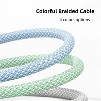 Cable USB-C de Nailon de 66W con Carga Rápida, Conductor de Cobre Puro, Blindaje Trenzado, Opciones de 1m/1.5m/2m para Cámara y Computadora, 12 Meses de Garantía