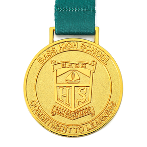 Alta calidad y bajo precio logotipo personalizado aleación de zinc fundición a presión defensor aprendizaje 3D Metal oro plata cobre medalla - Product Image 3