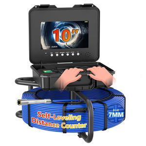 Endoscope industriel portable en métal haute définition de 10,1 pouces pour l'inspection des égouts, débouchage, caméra étanche, peut pivoter - Product Image 3