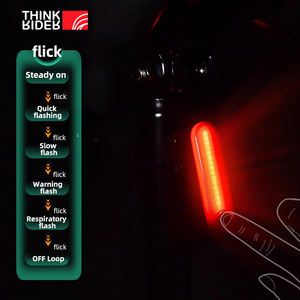 ThinkRider Feu arrière de vélo Accessoires de vélo de montagne de nuit avec alimentation par batterie - Product Image 6