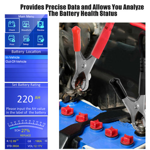 KONNWEI KW600 12V <span class=keywords><strong>Testeur</strong></span> de batterie de voiture Résistance interne Démarrage Charge SOH SOC Analyse <span class=keywords><strong>Testeur</strong></span> complet pour batteries - Product Image 4