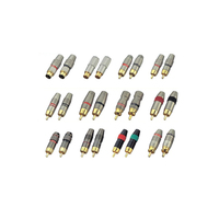 Câble DIWEI en PVC argenté XLR vers RCA mâle/femelle avec connecteur d'alimentation audio et vidéo professionnel et panneau LED