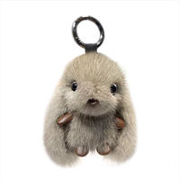 Nouveau porte-clés mignon pour couple, mousqueton en fourrure de lapin douce et colorée, pompon lapin en peluche, pendentif personnalisable, cadeau bijou