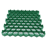 Grille de pavage en plastique alvéolaire HDPE pour allée, tapis de plantation d'herbe, grille de pavage perméable durable