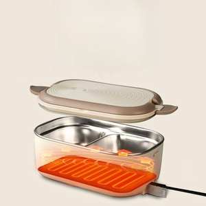 Olla arrocera eléctrica más vendida con enchufe de acero inoxidable 304 en capacidades de calefacción y calentamiento de alimentos con tapa de plástico - Product Image 1