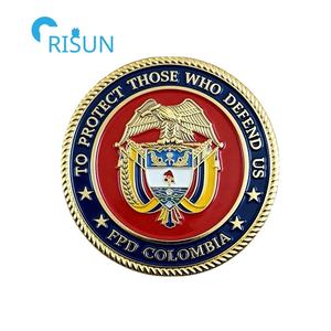 Souvenirs personnalisés avec carte du drapeau colombien, médaillon pour veteran des forces, pièces commémoratives, pièce de défi personnalisée, Colombie - Product Image 4