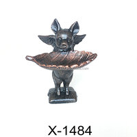 Station d'alimentation vintage rustique pour lapins et oiseaux, abreuvoir décoratif en fonte pour animaux sauvages, pour jardin, cour, extérieur, maison, cadeau