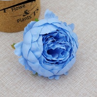 Têtes de fleurs de pivoine artificielles en soie de 9 cm, faites à la main, respectueuses de l'environnement, pour mariage, bricolage floral, matériaux pour boîte cadeau de mariage