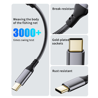 Câble femelle de type C à 3.5mm adaptateur de casque audio auxiliaire avec convertisseur de puce Taiwan câble d'alimentation largement utilisé tout neuf