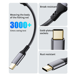 Tipo C a 3.5mm cavo femmina <span class=keywords><strong>Aux</strong></span> Audio <span class=keywords><strong>adattatore</strong></span> per cuffie con convertitore di Chip Taiwan ampiamente usato cavo di alimentazione nuovo di zecca - Product Image 5
