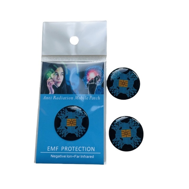 Wholesale PVC Anti Radiation Sticker EMF Protection Mobile Patch Negative Ion EMF Shield Sticker for Cell Phone Laptop